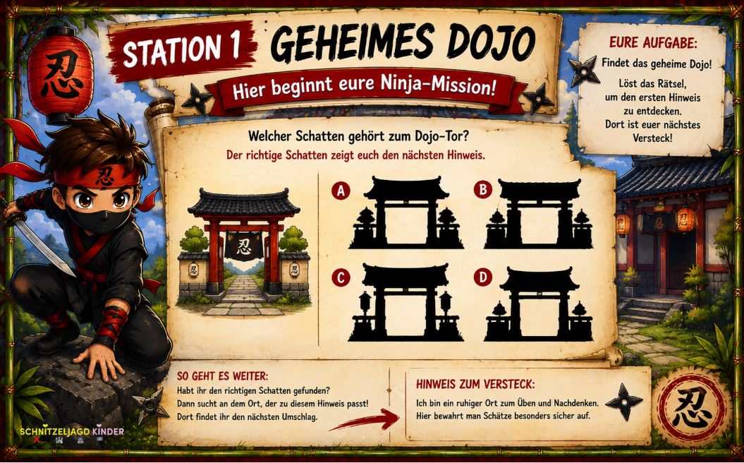 ninja-schatzsuche