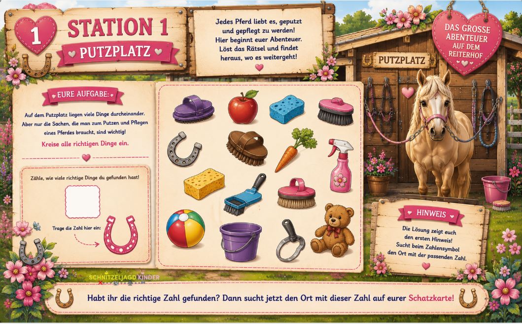 pferde-schnitzeljagd-kinder