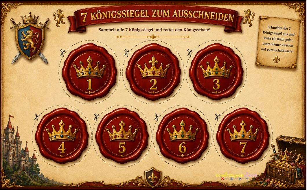 Ritter - Prinzessin- Schatzsuche