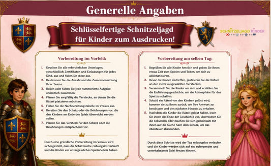 Ritter - Prinzessin- Schatzsuche