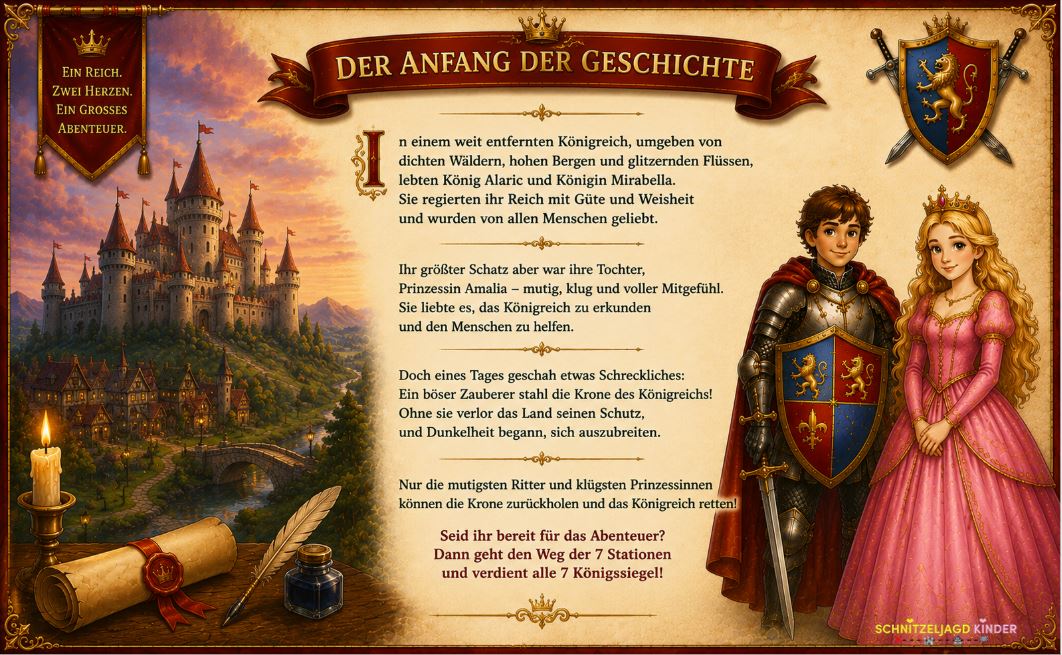 Ritter - Prinzessin- Schatzsuche
