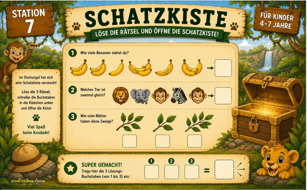 Safari Schnitzeljagd