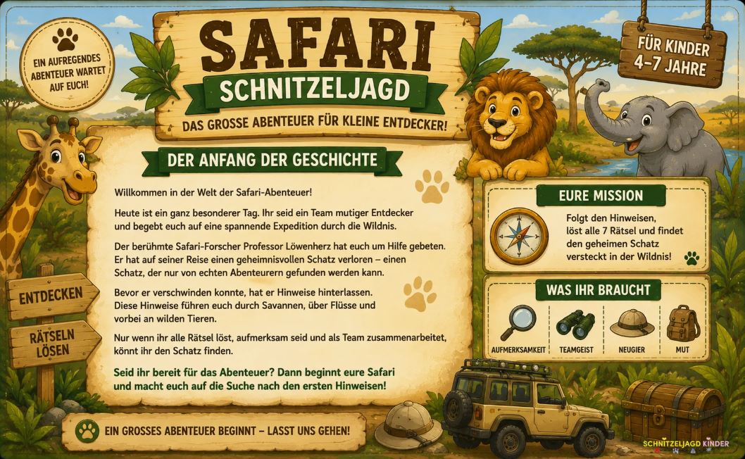 Safari Schnitzeljagd
