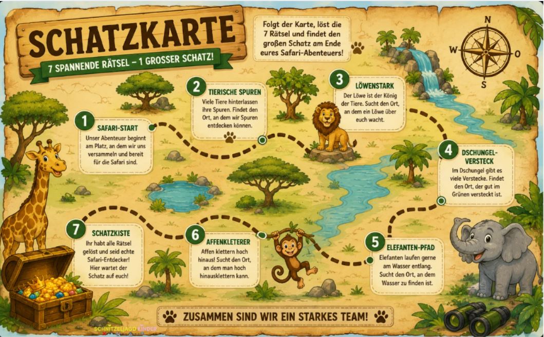 Safari Schnitzeljagd