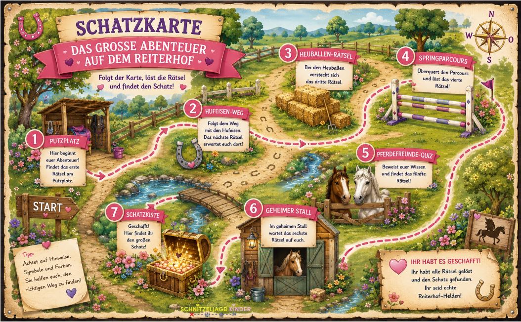 pferde-schnitzeljagd-kinder