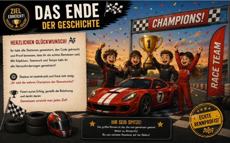 Autorennen-Schatzsuche -für- Kinder