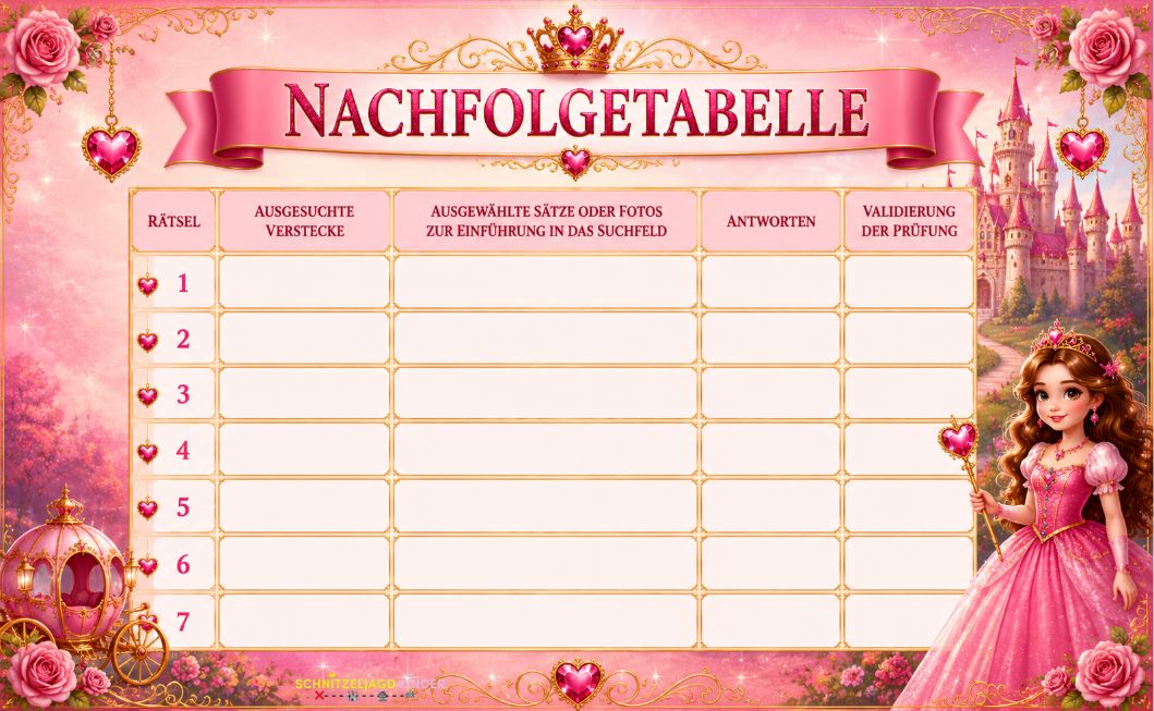 prinzessin-schnitzeljagd