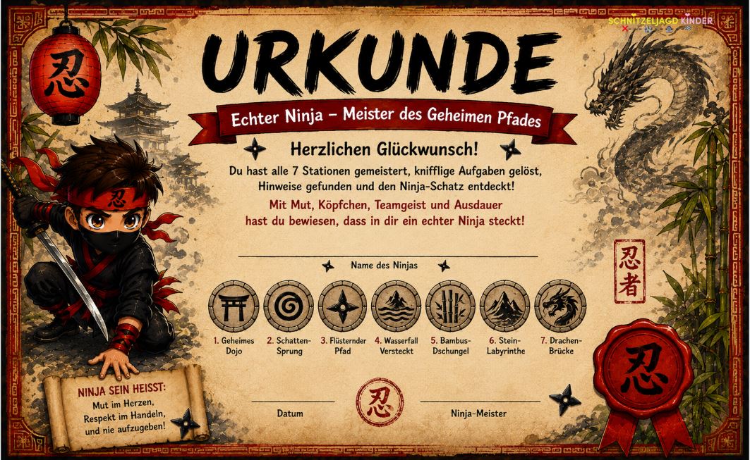 ninja-schatzsuche