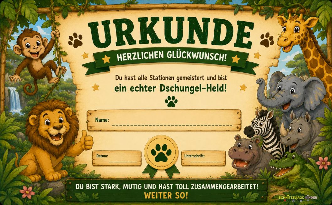 Safari Schnitzeljagd
