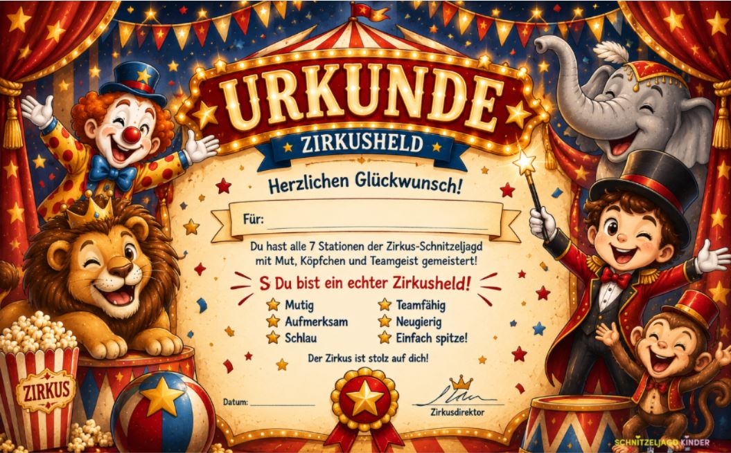 zirkus-schatzsuche