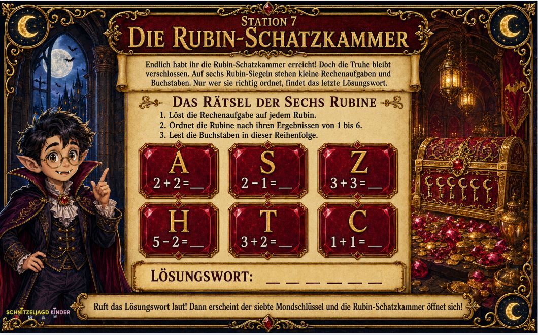 Vampirschloss-Schatzsuche-Abenteuer als PDF