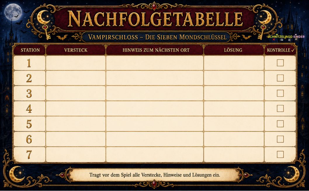 Vampirschloss-Schatzsuche-Abenteuer als PDF