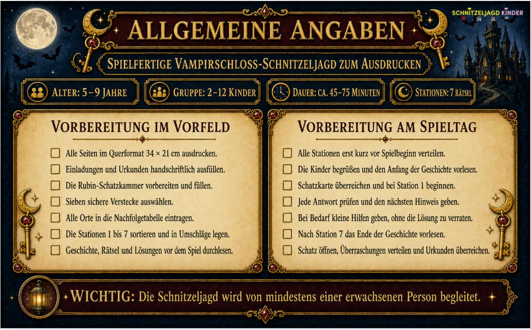 Vampirschloss-Schatzsuche-Abenteuer als PDF