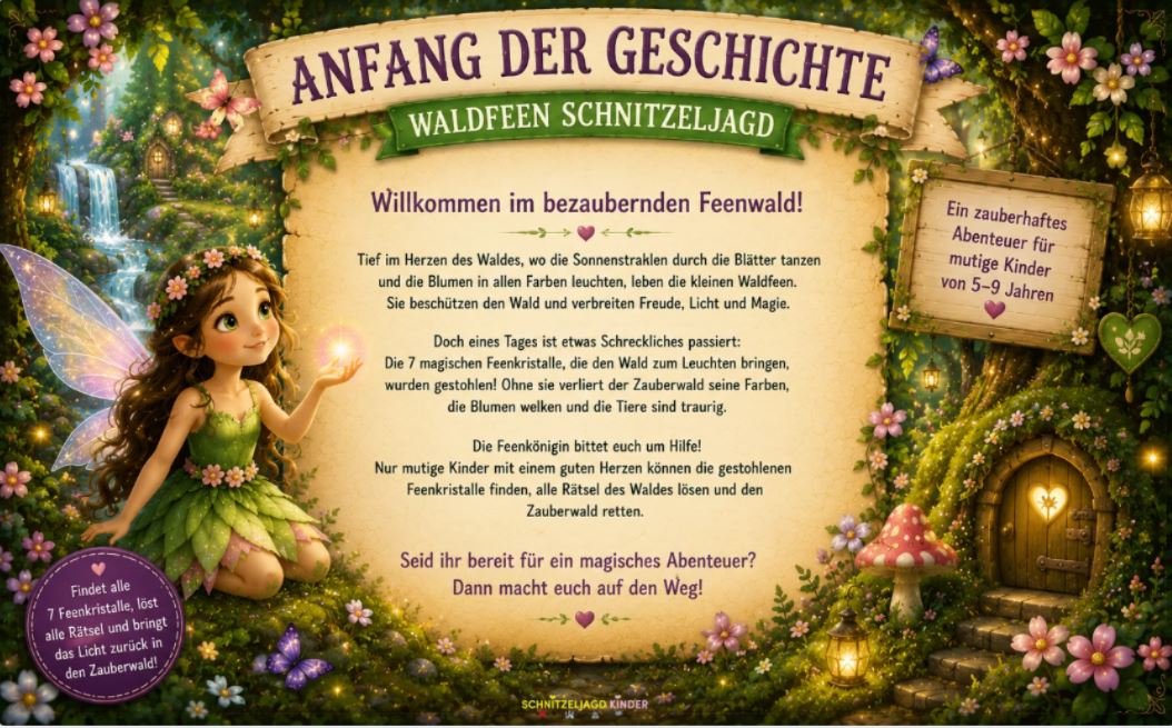 waldfeen-schnitzeljagd