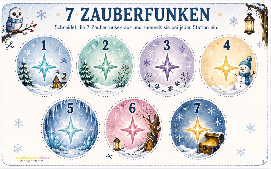 Winter -Schatzsuche- für- Kinder