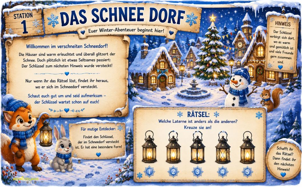 Winter -Schatzsuche- für- Kinder