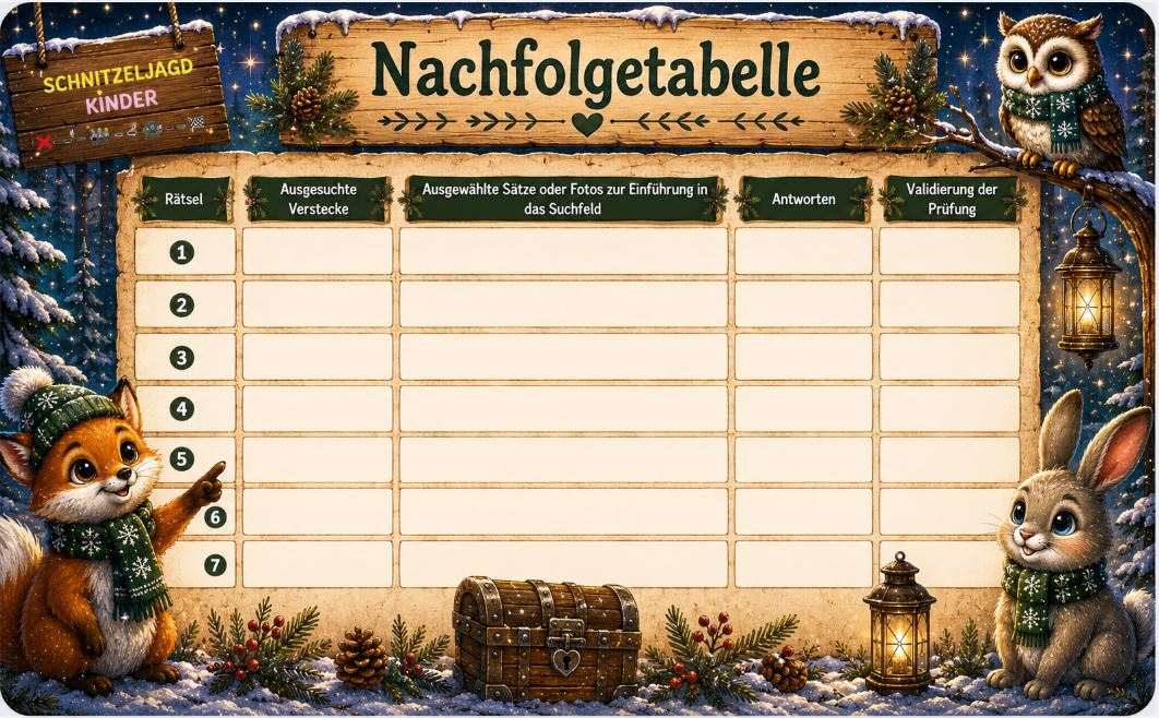 Winter -Schatzsuche- für- Kinder