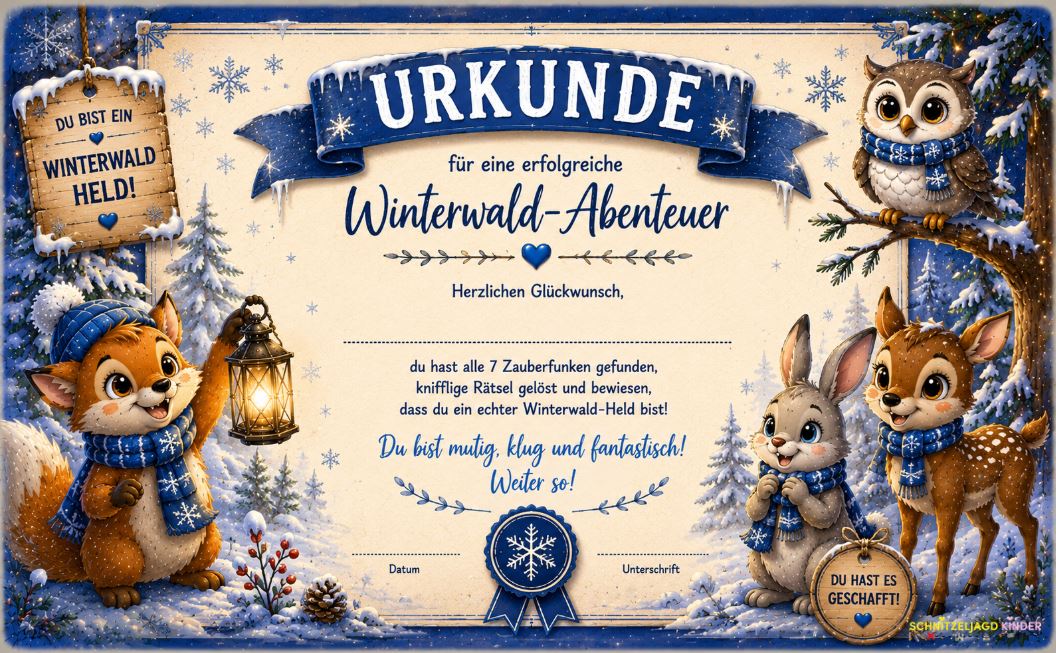 Winter -Schatzsuche- für- Kinder