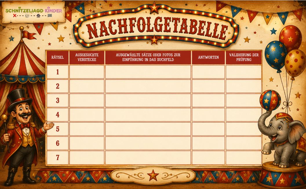 zirkus-schatzsuche